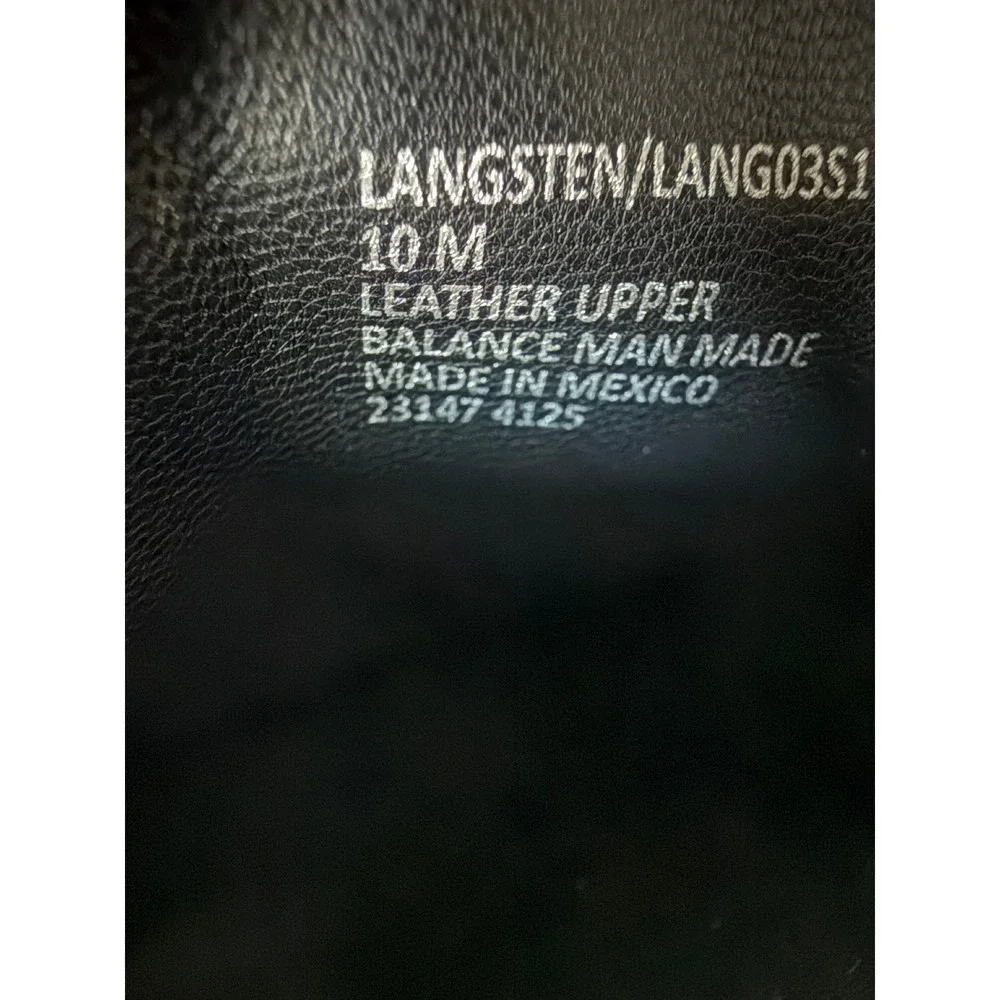 Steve Madden Langsten Black Leather Lug Sole Penny Loafers Women 10